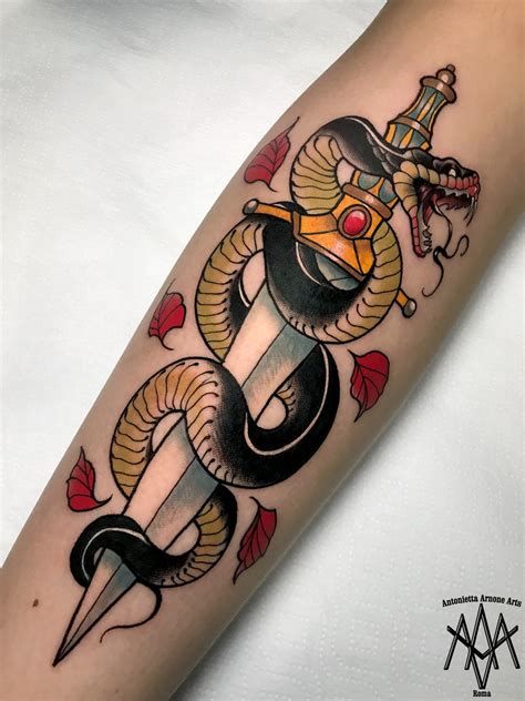 snake and knife tattoo meaning.